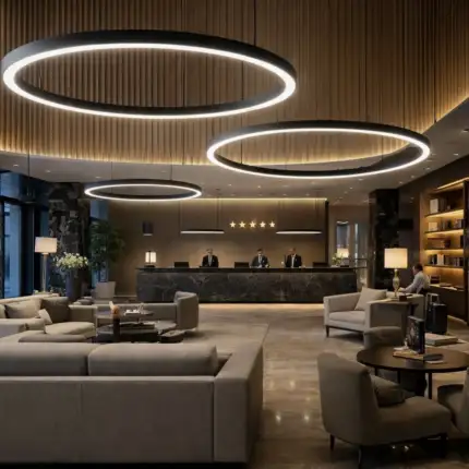 L&aacute;mpara LED Circular Colgante