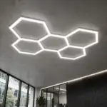 Lámpara LED Hexagonal Panel de Abeja | ARTISTIC SMD2835 OSRAM CHIP | L120CM - Imagen 3
