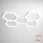 Lámpara LED Hexagonal Panel de Abeja | ARTISTIC SMD2835 OSRAM CHIP | L120CM - Imagen 4