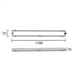Lámpara LED Hexagonal Panel de Abeja | ARTISTIC SMD2835 OSRAM CHIP | L120CM - Imagen 8
