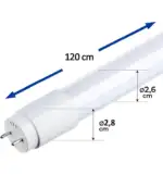 PACK10 Tubo LED T8 18W 120CM | GXtronic Cristal 300&ordm; - Imagen 4