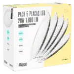 Pack 5 Placas LED 20W 1.800Lm 6000&ordm;K Circular 40.000H  [BX3-1027P5-CW] - Imagen 3