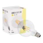 Bombilla LED E27 6W  432Lm 2000ºK Filamento G95 40.000H  [BX3-LF-G95-E27-6W-WW]