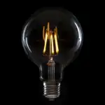 Bombilla LED E27 6W  432Lm 2000ºK Filamento G95 40.000H  [BX3-LF-G95-E27-6W-WW] - Imagen 3