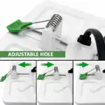 Downlight LED Cuadrado 6W 9W 12W Frameless 4CCT | Ajustable 50-100mm | Blanco | CRI92 - Imagen 4