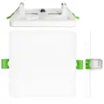 Downlight LED Cuadrado 6W 9W 12W Frameless 4CCT | Ajustable 50-100mm | Blanco | CRI92 - Imagen 10