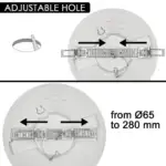 Plaf&oacute;n LED + Downlight Circular 12W-18W-24W | NEW MOSS SLIM | 3CCT | IP44 - Imagen 9