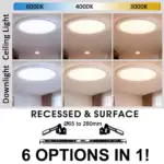 Plaf&oacute;n LED + Downlight Circular 12W-18W-24W | NEW MOSS SLIM | 3CCT | IP44 - Imagen 11