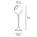 L&aacute;mpara Mesa "Ballroom Rose" E27 Sin Bombilla - Imagen 4