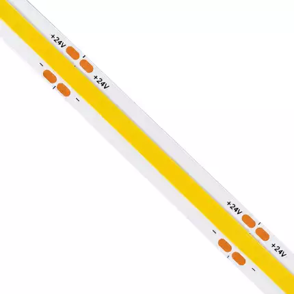 Tira LED COB 24V 16W 768LED/m | 5 Metros 2240Lm/M | Alta Luminosidad | IP20 Corte 3cm