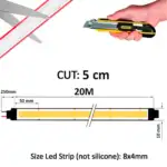 Tira LED SMD 220V 260LEDs/M 15W/M | Bobina 20M | SMD2025 1650Lm/M | IP65 | 10mm | Corte cada 5cm - Imagen 4
