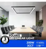 L&aacute;mpara LED colgante Cuadrada 200W POLARIS | 3CCT | 150x150cm - Imagen 3
