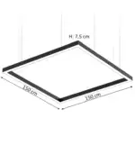 L&aacute;mpara LED colgante Cuadrada 200W POLARIS | 3CCT | 150x150cm - Imagen 7
