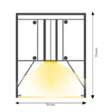 L&aacute;mpara LED colgante Cuadrada 200W POLARIS | 3CCT | 150x150cm - Imagen 8