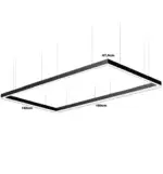 L&aacute;mpara LED colgante Rectangular 220W | POLARIS | 3CCT | 180x150cm - Imagen 7
