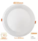 Downlight LED 24W Circular OSRAM CHIP DURIS E 2835 140Lm/W | 4CCT UGR17 | - Imagen 3