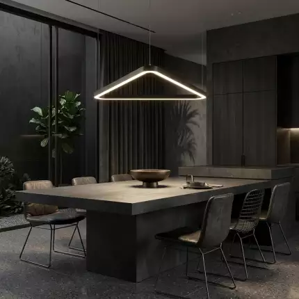 L&aacute;mpara LED Triangular Colgante POLARIS 3CCT