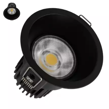 Downlight LED IP65 9W 12W 15W 4CCT Chip Bridgelux CRI 92+ 24&deg; Negro
