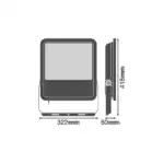 Proyector LED Ledvance, foco de 165 W, 18150 lm, 3000 K, 100 x 100º, IP65 - Imagen 3