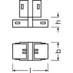 Conectores para tiras LED Ledvance PFM/VAL -CSD/P2/P (Paquete de 2) - Imagen 2