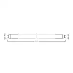 Tubo LED T8 Ledvance con balasto electrónico G13, 14 W, 1900 lm, 3000 K, 190º, IP20 - Imagen 2