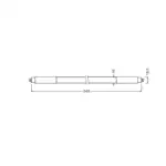 Tubo LED T5 Ledvance G5 10W 1350Lm 3000K 190º IP20 - Imagen 2