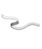 Perfil Aluminio Flexible para empotrar en Yeso o Pladur