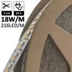 Tira LED 24V RGB+CCT 10 Metros 216 LED/m SMD3535+2835 18W/m IP20 - Imagen 3
