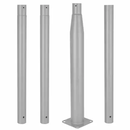 Columna Farola 4M Desmontable Gris