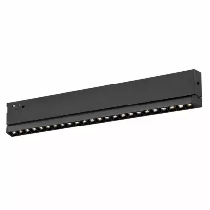 Luminaria LED Carril Magn&eacute;tico 10mm 9W 70Lm/W 38&ordm; 48VDC CCT (Tonalidad Luz Ajustable) Acabado Negro