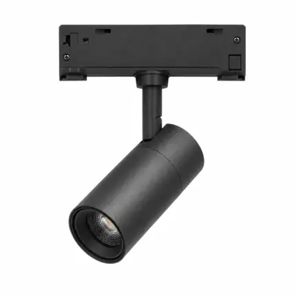 Foco LED Carril Magn&eacute;tico 10mm 18W 80Lm/W 24&ordm; 48VDC CCT (Tonalidad Luz Ajustable) Acabado Negro