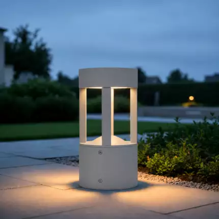 Baliza LED Exterior "San Luis" 30Cm 10W 220VAC 3000&ordm;K Gris