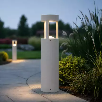Baliza LED Exterior "Al Marj" 60Cm 10W 220VAC 3000&ordm;K Gris