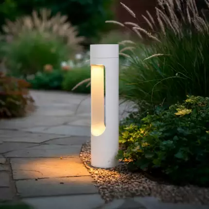 Baliza LED Exterior "Corona" 40Cm 10W 220VAC 3000&ordm;K Blanco