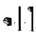Aplique de Pared LED AERO 12W Circular 3CCT Orientable 310&deg; IP65 SMD3030 Osram - Imagen 10