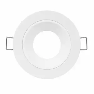 Aro Empotrable GU10 Orientable de Aluminio | Front Blanco Aro Empotrable GU10 Orientable de Aluminio | Front Blanco