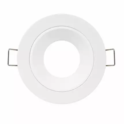 Aro Empotrable GU10 Orientable de Aluminio | Front Blanco