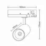 Foco LED Carril Trifásico 30W-40W NEW MAYA CRI+92 Bridgelux | No Flicker | Panadería y Carnicería - Imagen 10