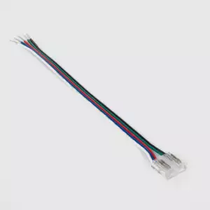 Conector Hipopótamo con cable para Tira LED RGBW 24V DC COB IP20 Ancho 12mm Conector Hipopótamo con cable para Tira LED RGBW 24V DC COB IP20 Ancho 12mm