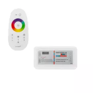 Controlador Regulador Táctil Tira LED RGBW 12/24V DC con Mando RF Controlador Regulador Táctil Tira LED RGBW 12/24V DC con Mando RF