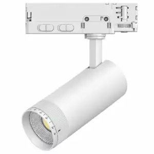 Foco Carril 30W 15-55º CCT (Tonalidad Luz Ajustable) Acabado Blanco Foco Carril 30W 15-55º CCT (Tonalidad Luz Ajustable) Acabado Blanco