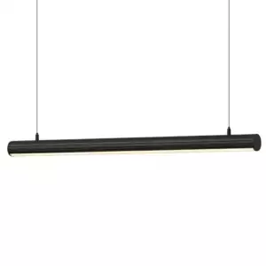 Perfil de Aluminio LED Colgante Tube Line para Tiras LED | 1m y 2m Negro Perfil de Aluminio LED Colgante Tube Line para Tiras LED | 1m y 2m Negro