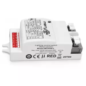 Sensor de Movimiento Microondas Merrytek MC030S-L para Luminarias LED ON/OFF 400W Sensor de Movimiento Microondas Merrytek MC030S-L para Luminarias LED ON/OFF 400W