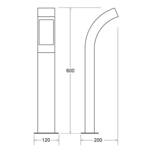 Bolardos de señalizacion 10201-37 esquema