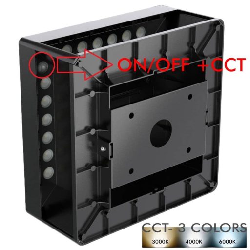 baliza-solar-led-sobremuro-cuadrada-aluminio-20x20cm-cct-0