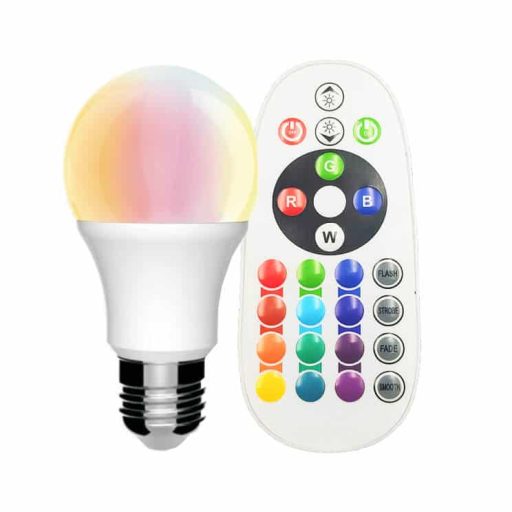 Bombilla LED RGB + 3000K 10W
