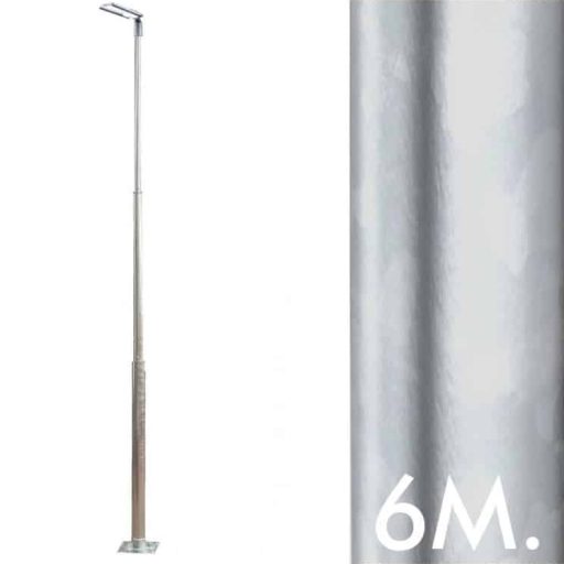 La columna troncocónica galvanizada de 6 metros desmontada es la solución ideal para instalaciones de iluminación en exteriores, como calles, parques, zonas urbanas o áreas industriales. Diseñada con materiales de alta calidad, su proceso de galvanizado garantiza una excelente resistencia a la corrosión, asegurando una larga vida útil incluso en condiciones climáticas adversas. Gracias a su diseño desmontado, facilita el transporte y montaje en obra, reduciendo costes logísticos y tiempos de instalación. Con una estructura robusta y un acabado profesional, esta columna ofrece estabilidad y soporte para luminarias de distintas capacidades y tipos, siendo compatible con una amplia variedad de sistemas de iluminación. Cumple con las normativas de seguridad y calidad vigentes, proporcionando confianza y fiabilidad para proyectos de iluminación exigentes. Ideal para quienes buscan durabilidad, estética y eficiencia en sus instalaciones de alumbrado. ¡El complemento perfecto para sistemas LED y luminarias modernas!
