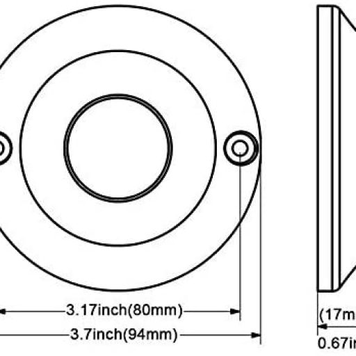dimensiones luces LED