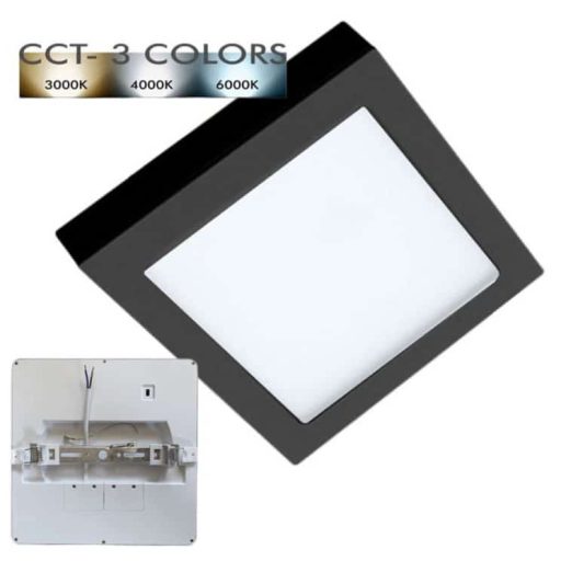 downlight-plafon-led-cuadrado-moss-negro-24w-ajustable-cct-color-seleccionable