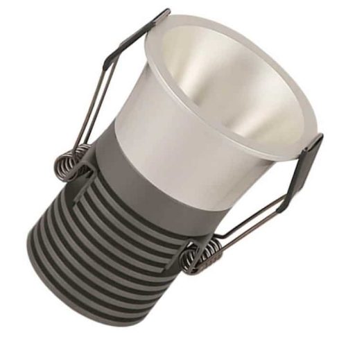 empotrable led 5w cromo perla